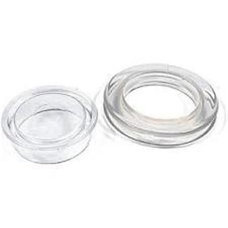Richelieu Richelieu America 238239 2 in. Plastic Clear Umbrella Ring Cap Set 238239